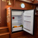 Nova Kool R4500 Fridge inside a lavish boat.
