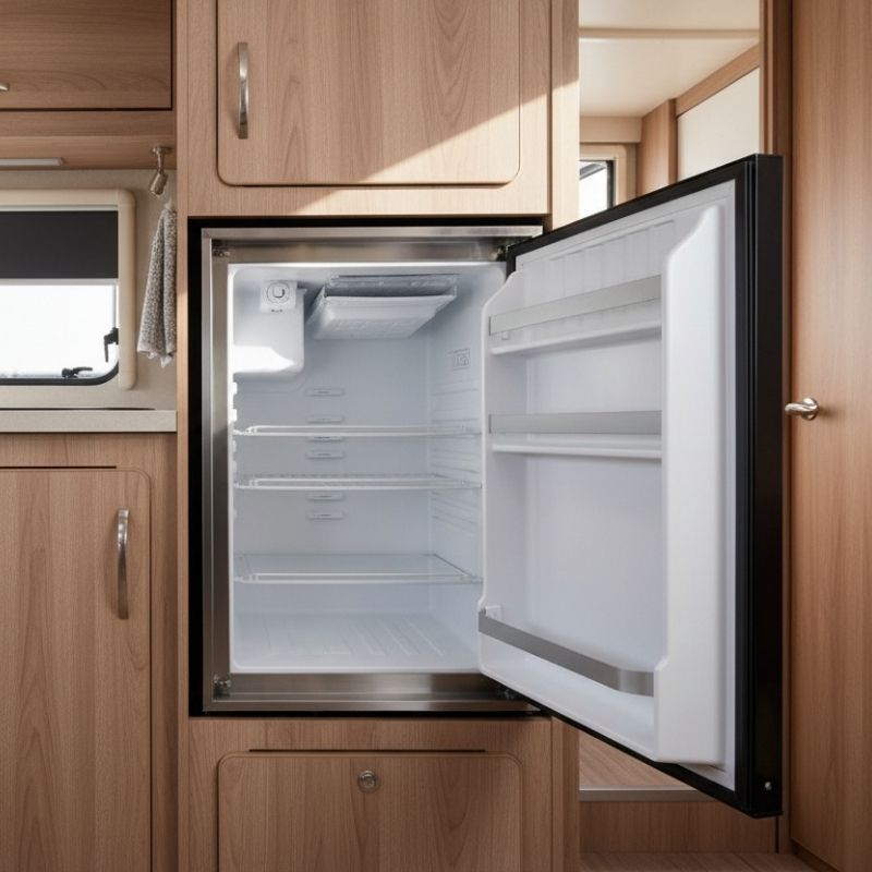 Nova Kool R5812 Fridge inside a caravan.