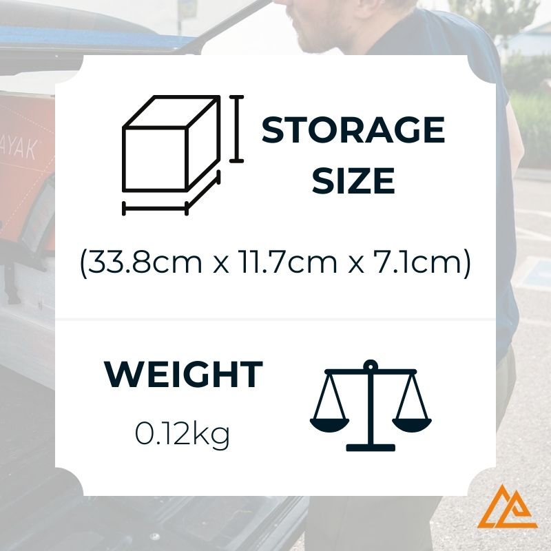 Oru Shoulder Strap Storage Size and Weight Image