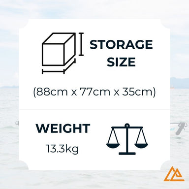 Terravent K1 Folding Kayak Storage Size and Weight Image