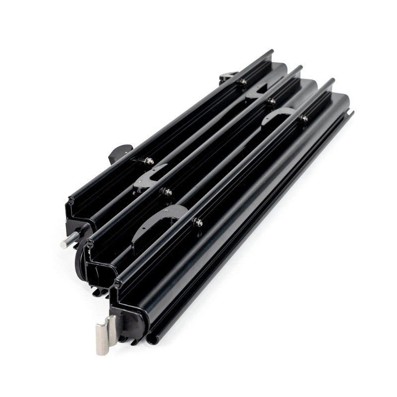 Black Aussie Traveller Anti-Flap Kit PRO+ caravan awning anti-flap system folded set