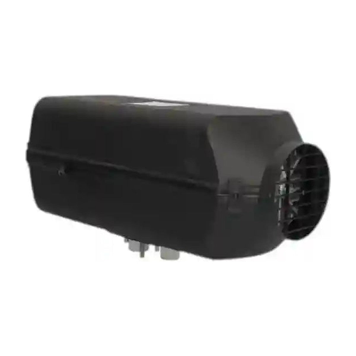 Three-quarter view of the Autoterm 4D diesel air heater showing the air outlet and combustion ports