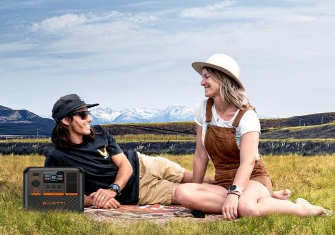 Bluetti AC70P Portable Power Station Camping Lifestyle