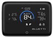 Bluetti Display 1 screen showing charge percentage, temperature, humidity and power flow