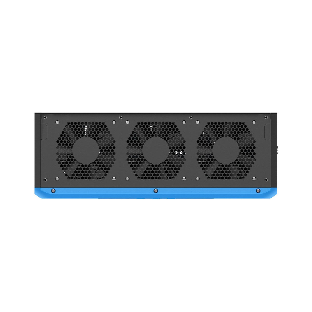 Top-down view of the Bluetti RV5 showing the three cooling fans set into the upper housing