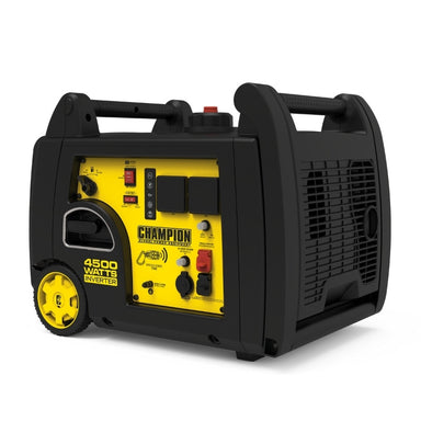 Champion 4500W inverter generator enclosed quiet wireless remote start power unit
