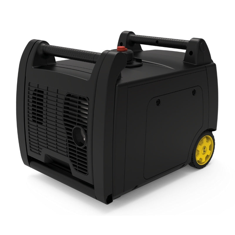 Champion 4500W inverter generator enclosed side view quiet casing compact portable design