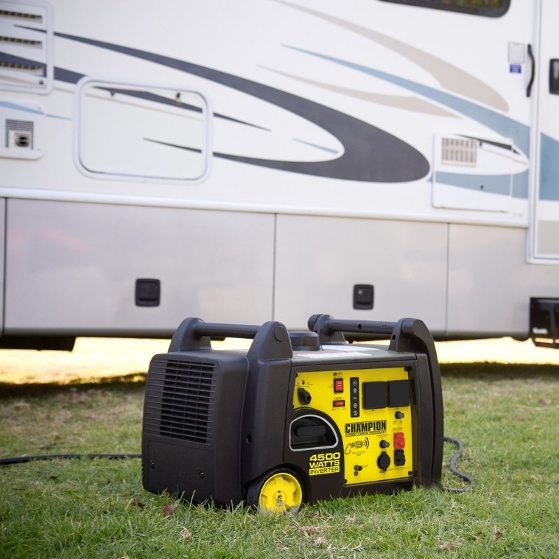 Champion 4500W inverter generator RV camping motorhome travel trailer quiet portable