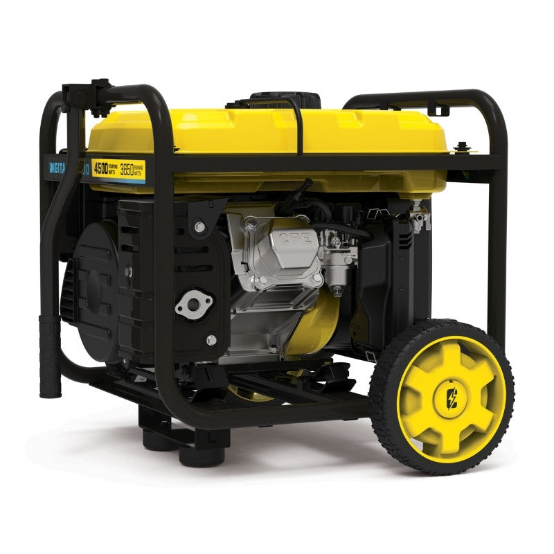 Champion 4500W inverter generator side view engine reliable power digital hybrid frame