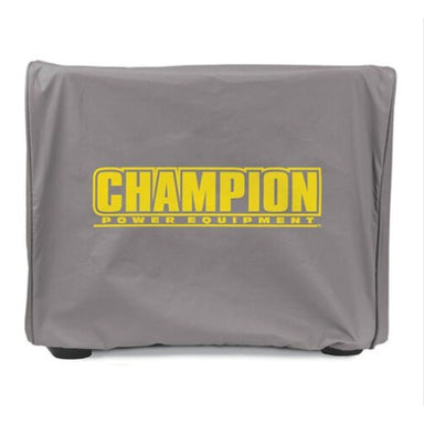 Champion Inverter Cover 2500W weather resistant fitted protective grey material front view