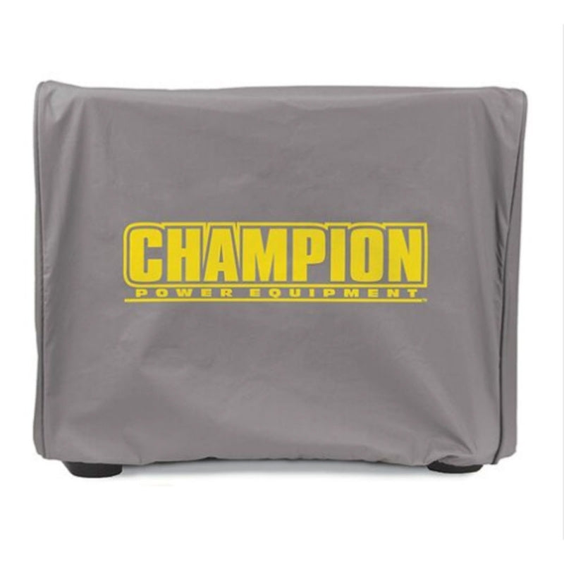 Champion Inverter Cover 2500W weather resistant fitted protective grey material front view