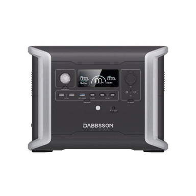 Dabbsson DBS1300 portable power station front LED display view