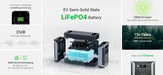 Dabbsson DBS2300 power station with EV semi-solid state LiFePO4 battery, 2200W AC output, and 15-year lifespan features