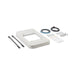 Contents of the Dometic CoolAir RTX universal installation kit 2 including the cover frame, bars, cable and fixings