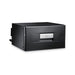 Front three-quarter view of the closed Dometic CoolMatic CD20DC drawer fridge