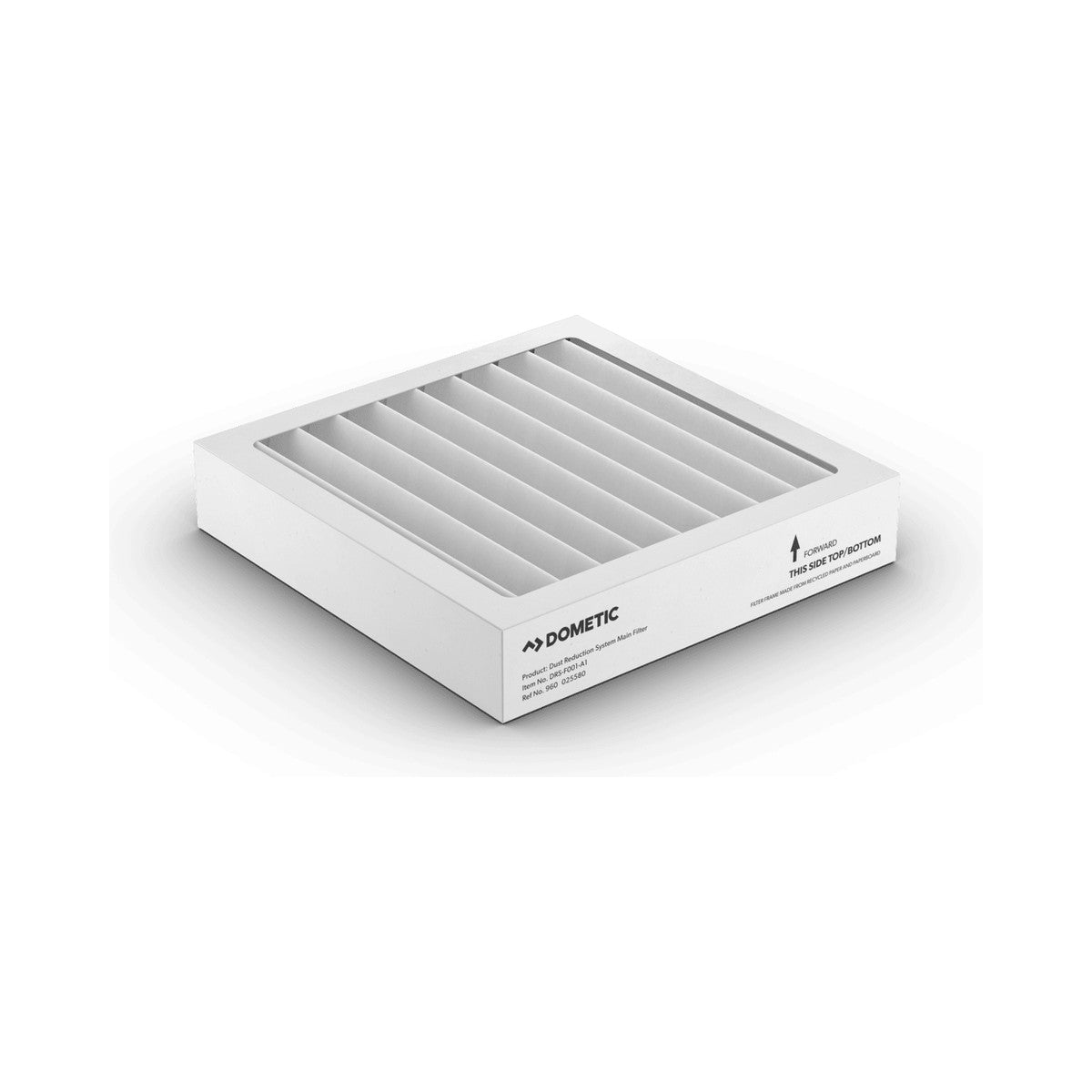 Dometic DRS285 pleated main filter that slots into the Dust Reduction System and is replaced from inside the caravan