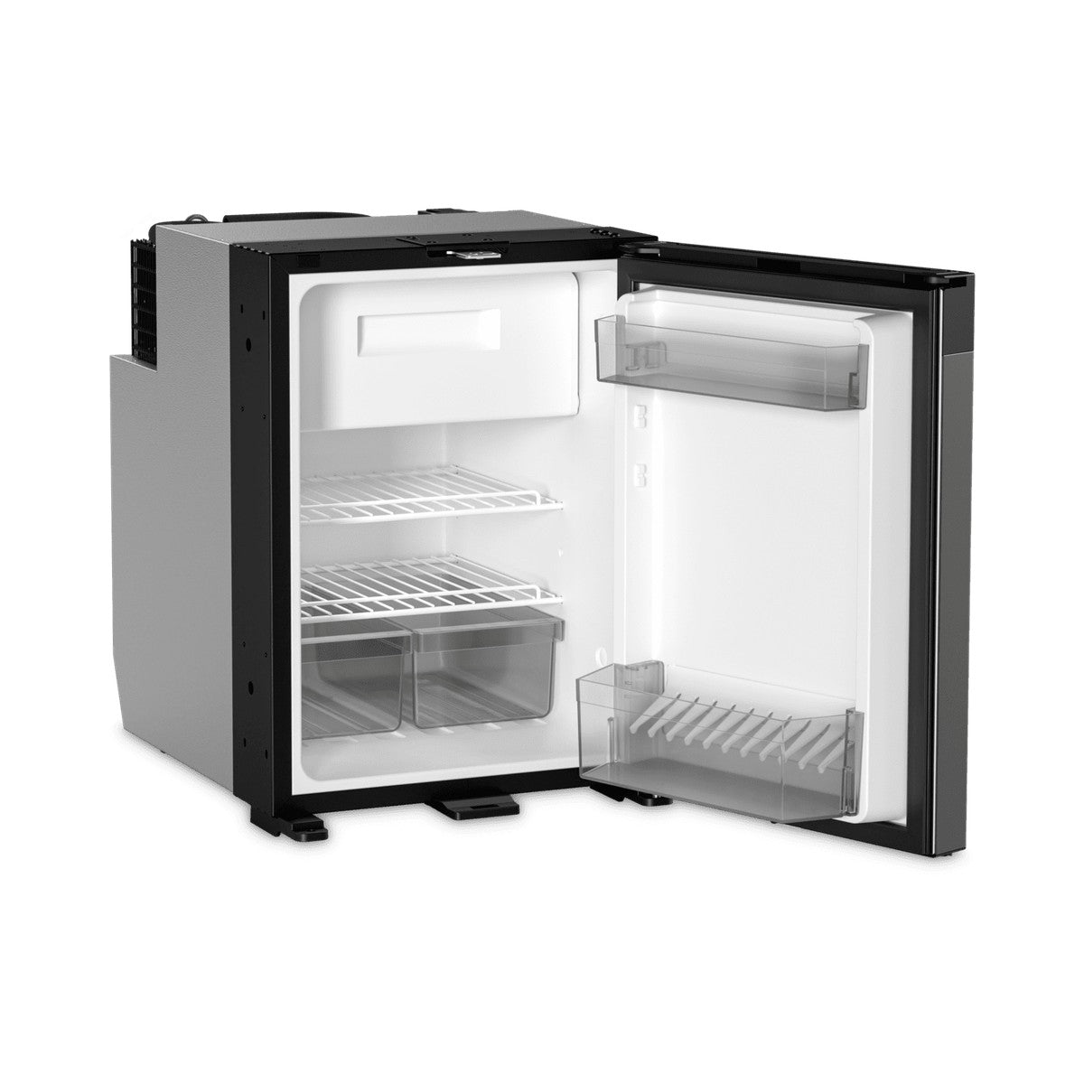 Dometic NRX 50C with the door open and the removable freezer box in place