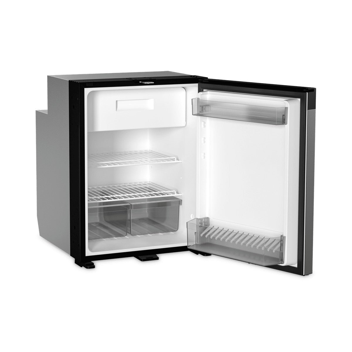 Dometic NRX 80C with the door open and the removable freezer box in place
