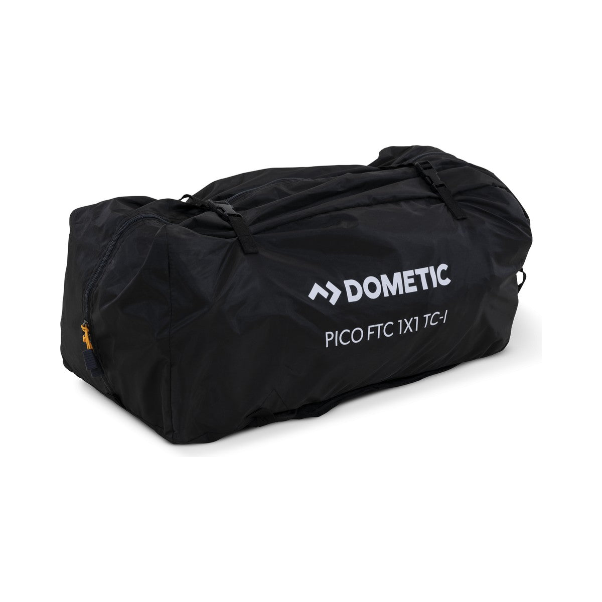 Black Dometic carry bag printed Pico FTC 1x1 TC-I with webbing handles and backpack straps