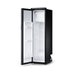 Dometic RCT10.4G left hand hinge door open showing empty shelves and the removable freezer box