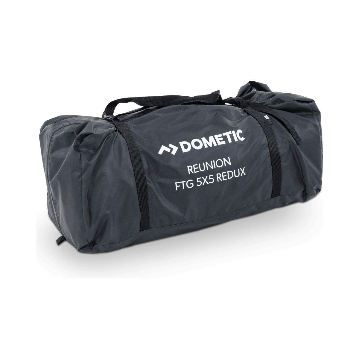 Dometic carry bag printed Reunion FTG 5x5 Redux with a shoulder strap and webbing handles