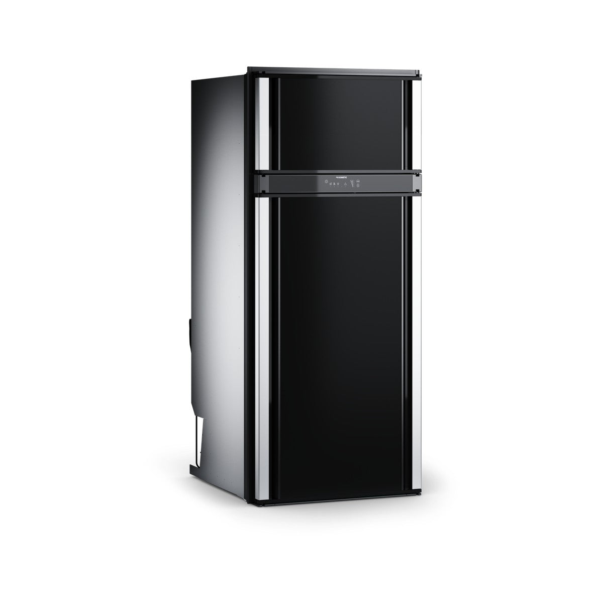 Dometic RMD10.5XS closed from the opposite three-quarter angle showing the cabinet depth