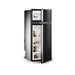 Dometic RMD10.5XS two-door caravan fridge with both doors open and food across the shelves