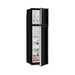 Dometic RUC 8508X caravan fridge with both doors open and silver handles, freezer on top and stocked fridge below
