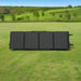 EcoFlow 110W solar panel flat on grass.