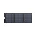 EcoFlow 160W Lightweight solar panel unfolded flat, rear view showing hinges and port panel