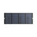 EcoFlow 400W Lightweight Bifacial solar panel unfolded flat, rear view showing hinges and connector panel