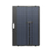 EcoFlow 400W Lightweight Bifacial solar panel folded flat for storage, rear view