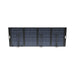 EcoFlow 400W Lightweight Bifacial solar panel standing on its kickstand, rear view
