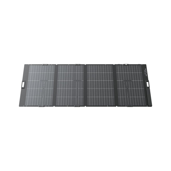 EcoFlow 400W Lightweight Bifacial solar panel unfolded, front view