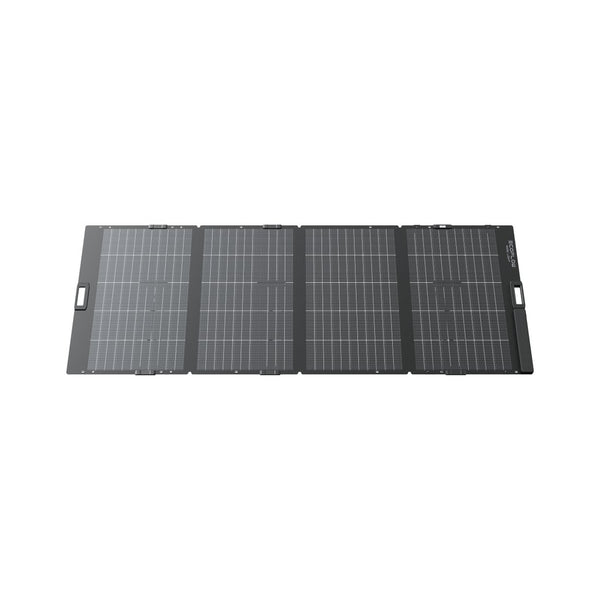 EcoFlow 400W Lightweight Bifacial solar panel unfolded, front view