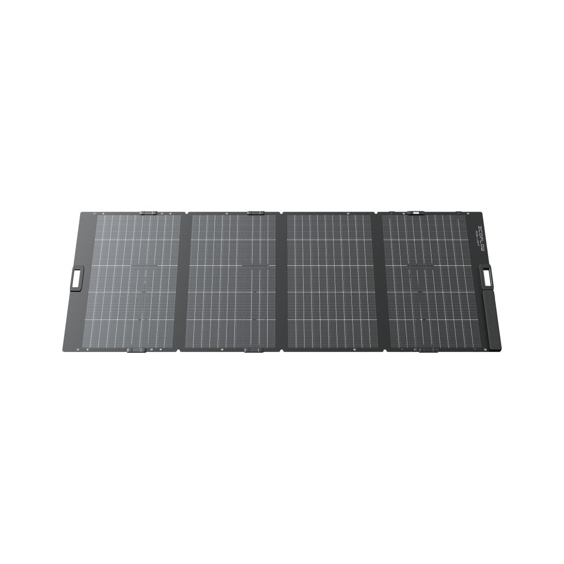 EcoFlow 400W Lightweight Bifacial solar panel unfolded, front view