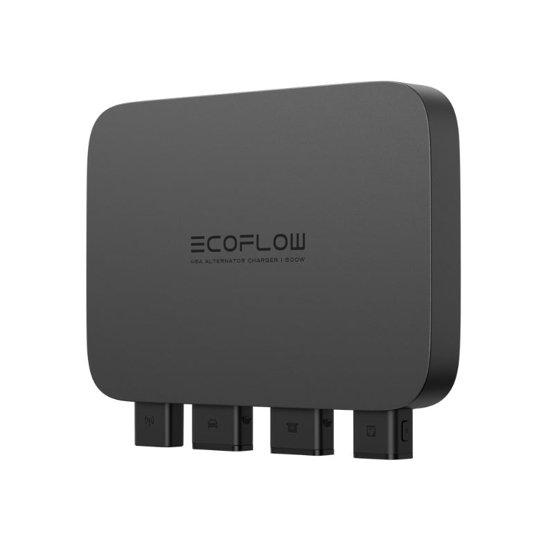 EcoFlow Alternator Charger 500W angled side product shot