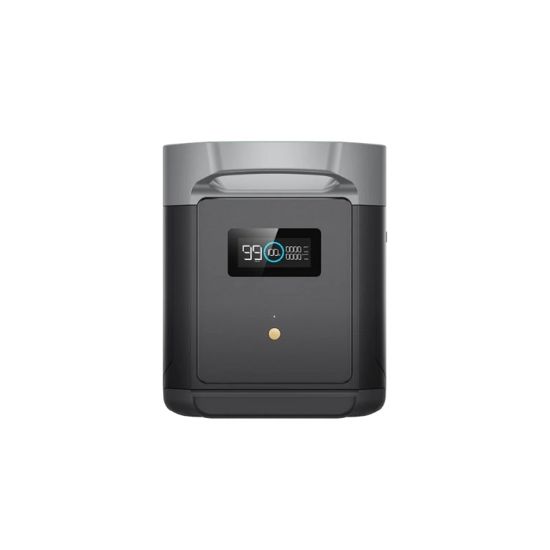 EcoFlow DELTA 2 Max Smart Extra Battery front panel with LCD screen