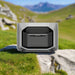 EcoFlow DELTA Pro 3 Smart Extra Battery on a rock in grassy mountain landscape