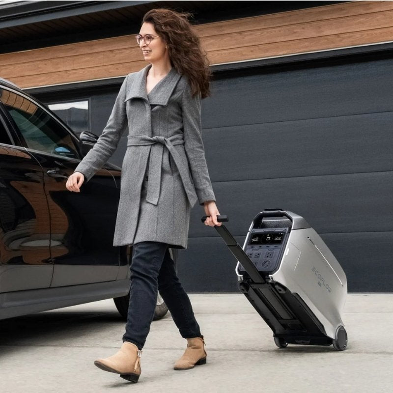EcoFlow DELTA Pro 3 Smart Extra Battery portable rolling design