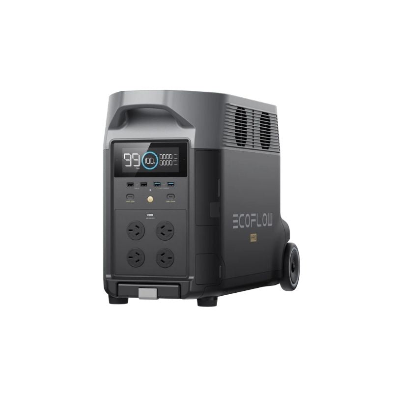 EcoFlow DELTA Pro rear outlet and solar input