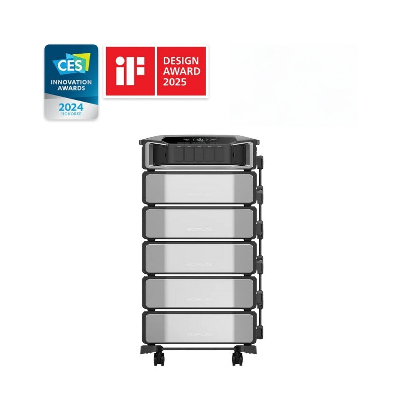 EcoFlow DELTA Pro Ultra Inverter with five batteries