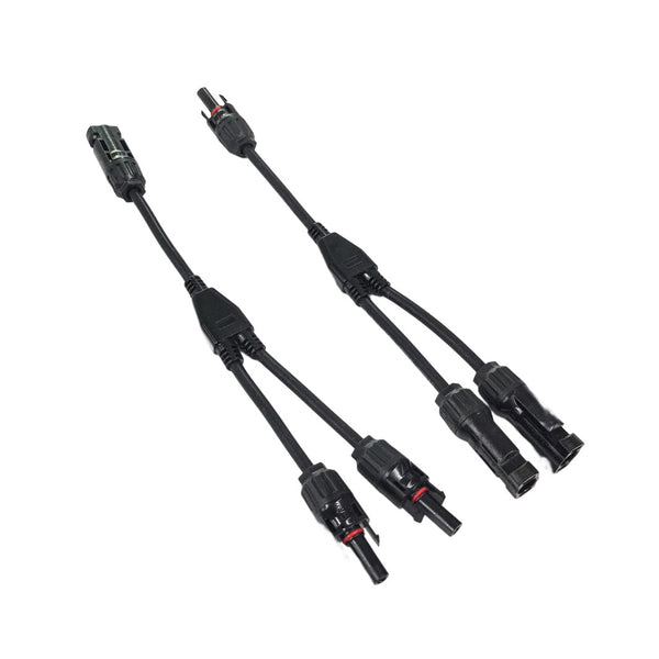 EcoFlow Solar Parallel Connection Cable twin branch connectors laid out