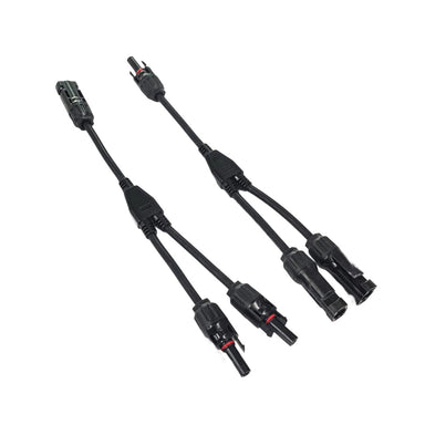 EcoFlow Solar Parallel Connection Cable twin branch connectors laid out