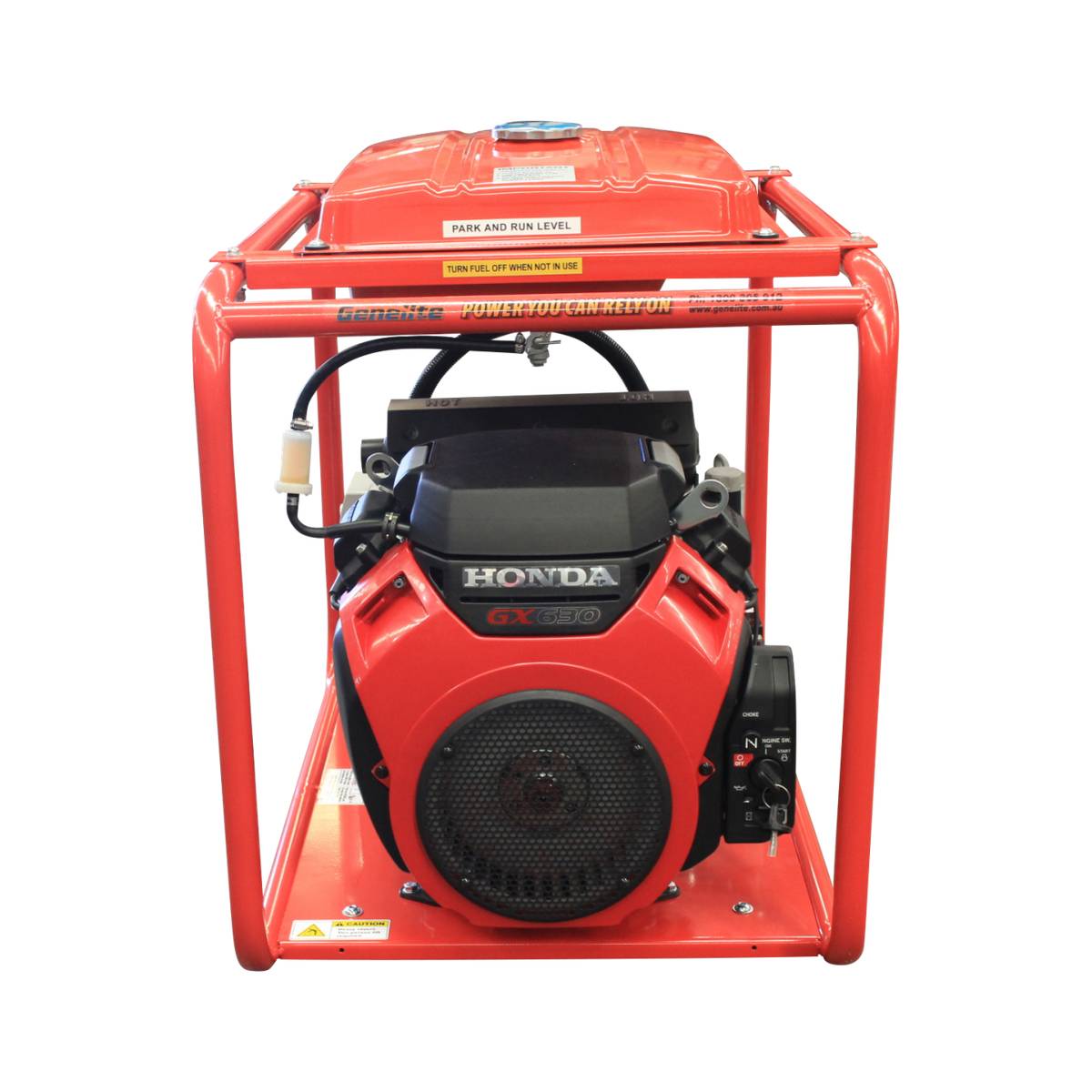 End view of the Genelite GH10000E-LRT-AVR 11kVA generator
