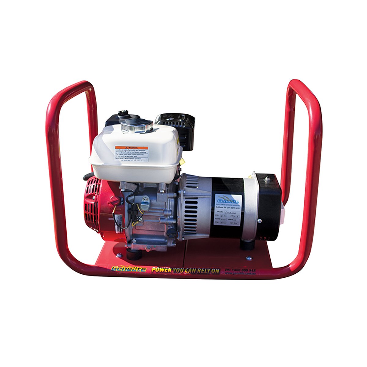 Opposite side view of the Genelite GH2000 generator showing the outlets