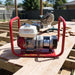 Genelite GH2700 3.3kVA generator on a backyard deck build with raw timber and a mitre saw