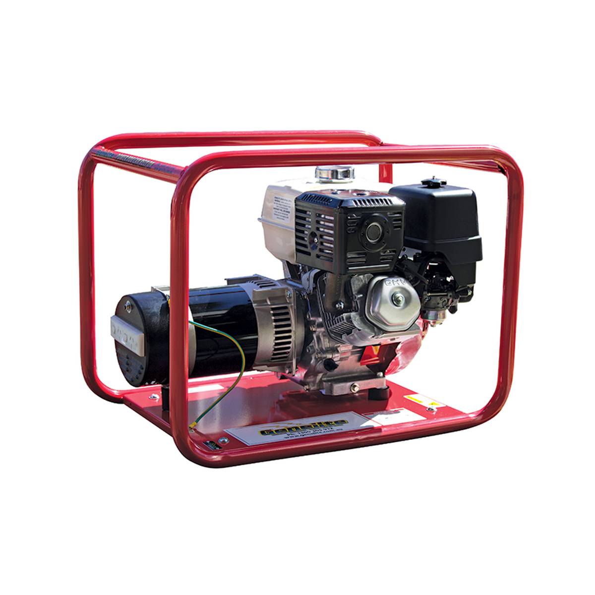 Outlet side view of the Genelite GH5000-AVR generator showing the 15A socket