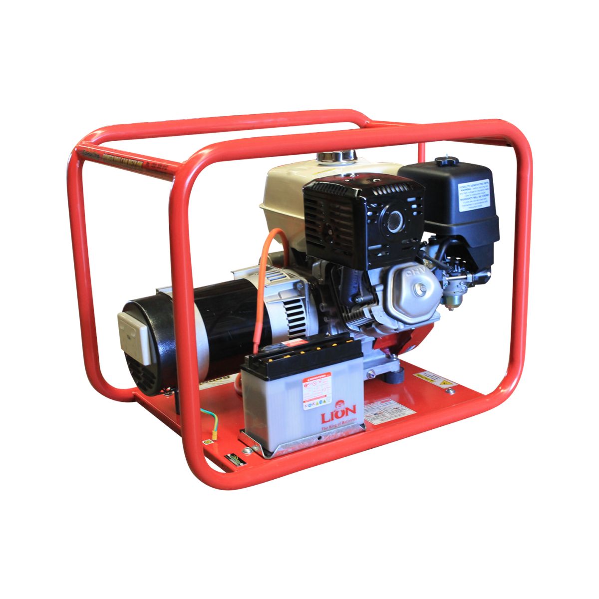 Genelite GH5000E-AVR electric start generator showing the GH 5000E label