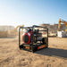 Gentech 10 kVA Honda Powered Generator EP10000HCREA operating at a construction site